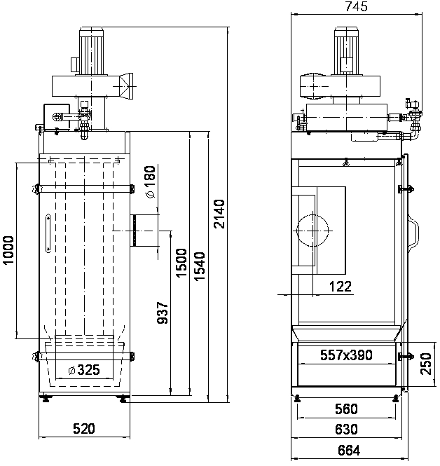 Stanowiskowy filtr nabojowy typu FN - 1 - 13